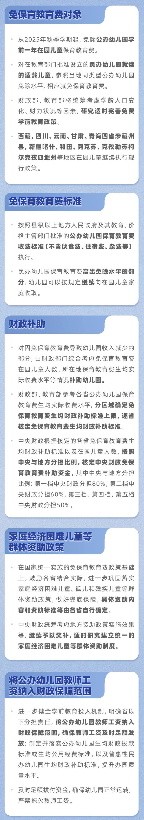 中国星配资 免费学前教育来了！谁受益？多少钱？